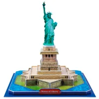 Puzzle 3D CubicFun Statuia Libertății (U.S.A) 8+/ Numărul de piese: 39 photo 2
