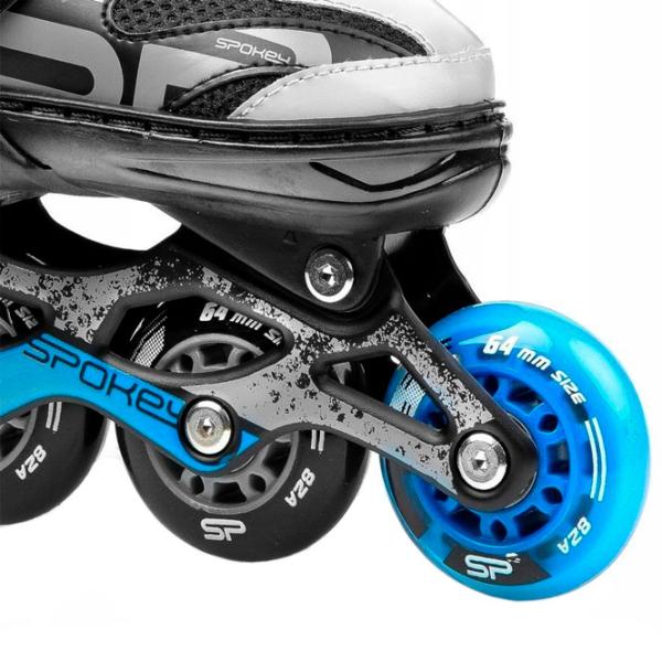 Ролики Spokey Quattro 4in1 (926656) для мальчиков/ для детей/ Черный photo 6 Ролики Spokey Quattro 4in1 (926656) для мальчиков/ для детей/ Черный photo 6