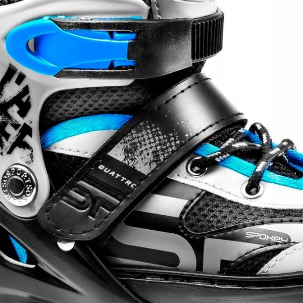 Ролики Spokey Quattro 4in1 (926656) для мальчиков/ для детей/ Черный photo 8 Ролики Spokey Quattro 4in1 (926656) для мальчиков/ для детей/ Черный photo 8