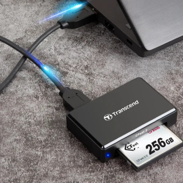 Карт-ридер Transcend TS-RDF2 USB 3.1 Gen 1/ Черный photo 5