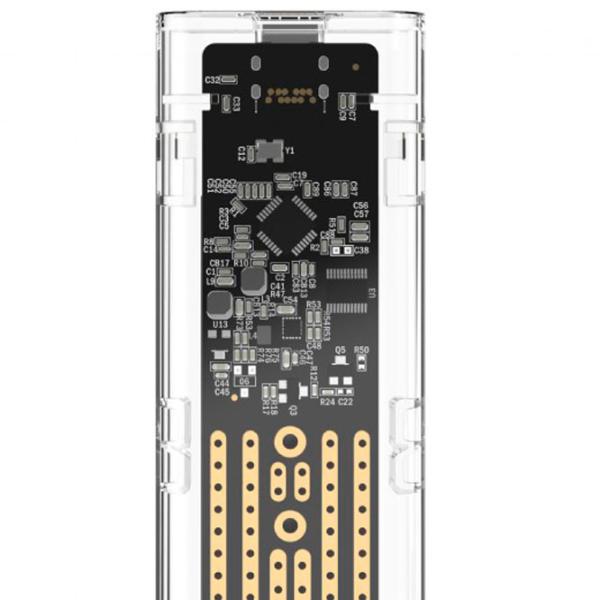 Внешний корпус для SSD Gembird EE2280-U3C-02 USB 3.1/ Прозрачный photo 2