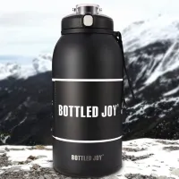 Sticlă pentru apă Bottled Joy Black photo 2