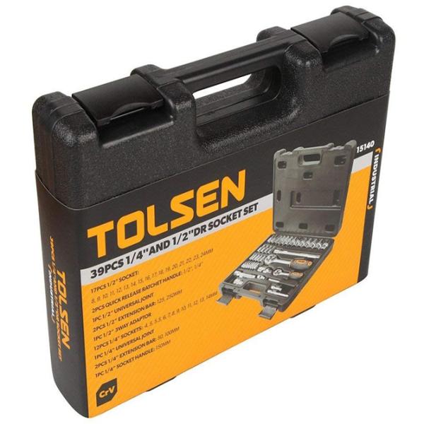 Set chei tubulare cu clichet Tolsen TS15140 Cantitatea în set: 39 buc. photo 2