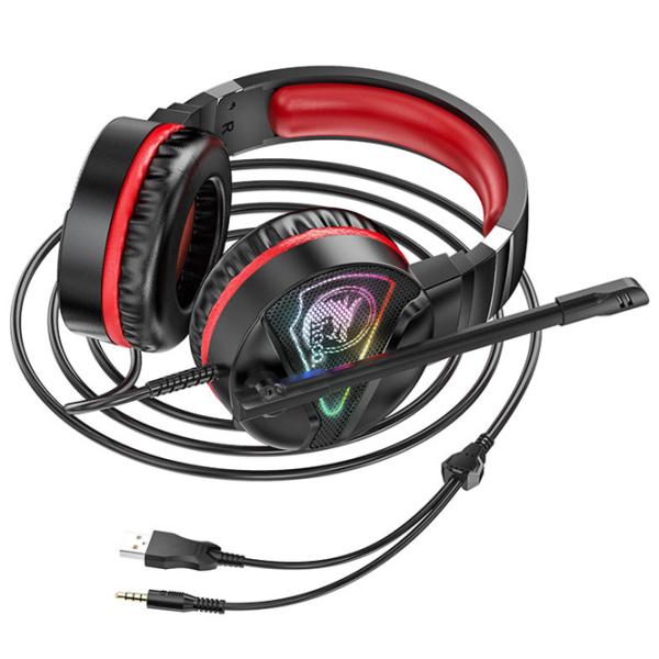 Наушники Hoco W104 Drift Красный Проводная/ Игровой photo 3 Наушники Hoco W104 Drift Красный Проводная/ Игровой photo 3