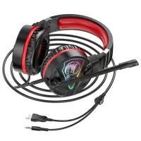 Căști Hoco W104 Drift Red Cu fir/ Gaming photo 3