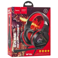 Căști Hoco W104 Drift Red Cu fir/ Gaming photo 5