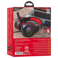 Căști Hoco W104 Drift Red Cu fir/ Gaming photo 6