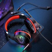 Căști Hoco W104 Drift Red Cu fir/ Gaming photo 7