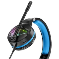 Căști Hoco W104 Drift Blue Cu fir/ Gaming photo 3