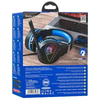 Căști Hoco W104 Drift Blue Cu fir/ Gaming photo 5