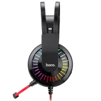 Căști Hoco W105 Joyful Red Cu fir/ Gaming photo 3