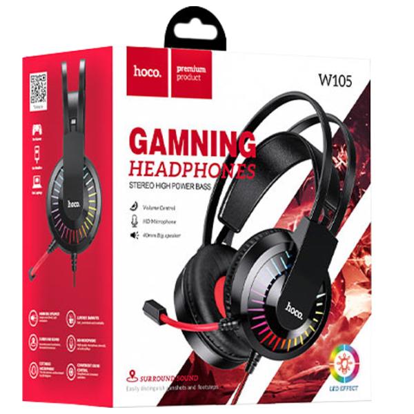 Наушники Hoco W105 Joyful Красный Проводная/ Игровой photo 4 Наушники Hoco W105 Joyful Красный Проводная/ Игровой photo 4