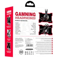 Căști Hoco W105 Joyful Red Cu fir/ Gaming photo 5