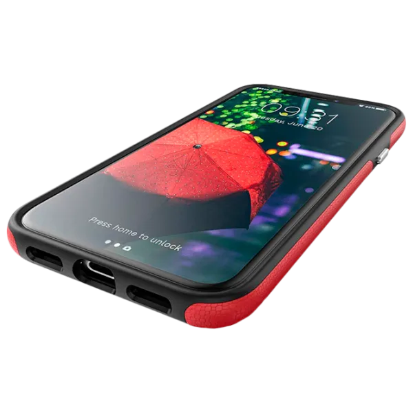 Чехол для смартфона Apple iPhone X/ XS CRAVE/ Back/ TPU/ Черный Красный photo 3