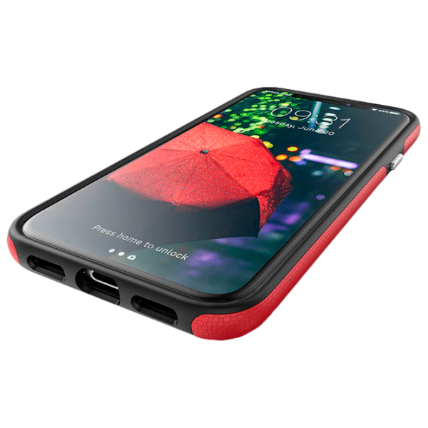 Чехол для смартфона Apple iPhone X/ XS CRAVE/ Back/ TPU/ Черный Красный photo 3