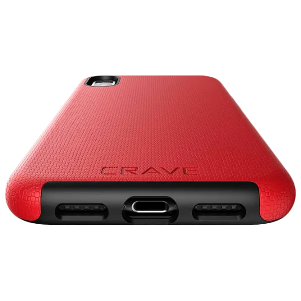 Чехол для смартфона Apple iPhone X/ XS CRAVE/ Back/ TPU/ Черный Красный photo 4