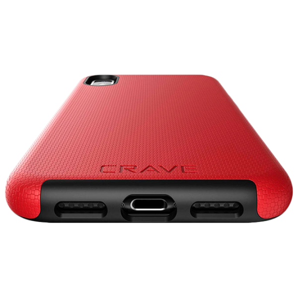 Чехол для смартфона Apple iPhone X/ XS CRAVE/ Back/ TPU/ Черный Красный photo 4