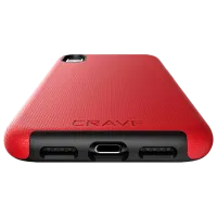 Чехол для смартфона Apple iPhone X/ XS CRAVE/ Back/ TPU/ Черный Красный photo 4
