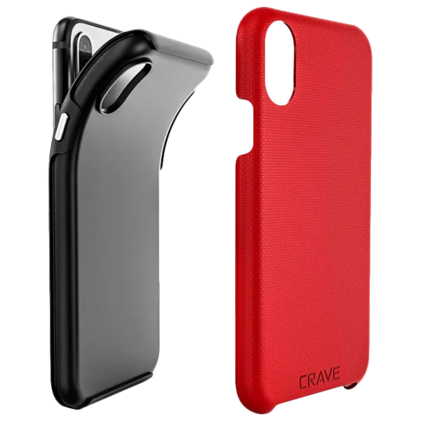 Чехол для смартфона Apple iPhone X/ XS CRAVE/ Back/ TPU/ Черный Красный photo 5