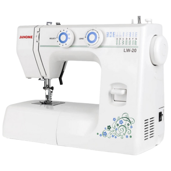 Mașină de cusut Janome LW-20 Electromecanică/ White photo 3