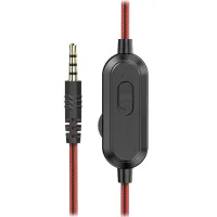 Căști Hoco W103 Magic Tour Black Red Cu fir/ Gaming photo 3