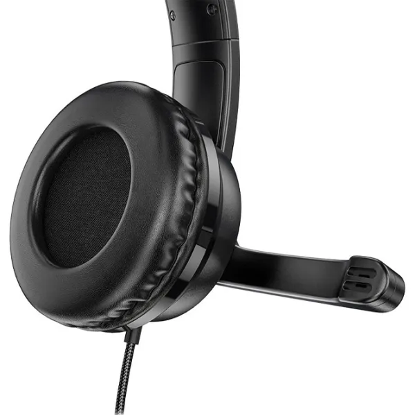 Căști Hoco W103 Magic Tour Black Cu fir/ Gaming photo 4