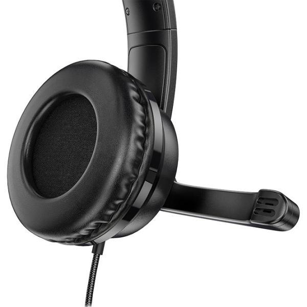 Căști Hoco W103 Magic Tour Black Cu fir/ Gaming photo 4