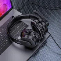 Căști Hoco W103 Magic Tour Black Cu fir/ Gaming photo 6