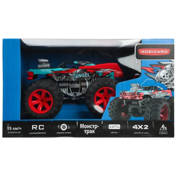 Mașină Crazon Monster Truck 333-DL21141 15 km/ h/ 2.4 GHz/ Blue Red photo 7 Mașină Crazon Monster Truck 333-DL21141 15 km/ h/ 2.4 GHz/ Blue Red photo 7