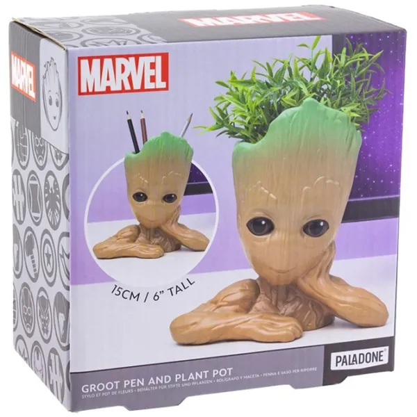 Figurină cu suport pentru flori Paladone Marvel Groot Brown photo 5