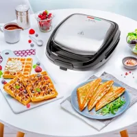 Aparat pentru sandvișuri Tefal SW341D12 700 W / Inox photo 3