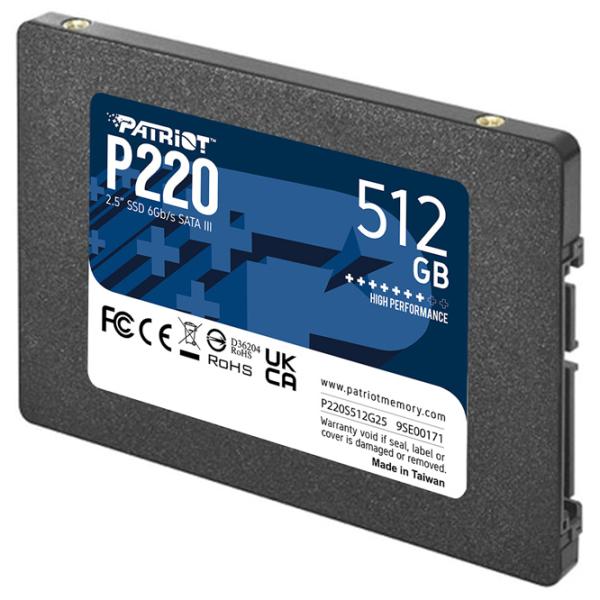 SSD Patriot P220 512 ГБ 2.5'' photo 2