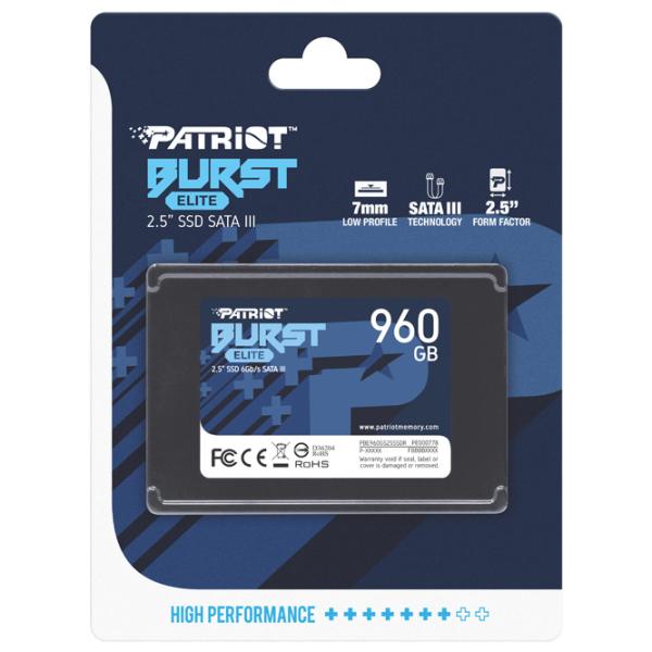 SSD Patriot Burst Elite 960 GB 2.5'' photo 4 SSD Patriot Burst Elite 960 GB 2.5'' photo 4