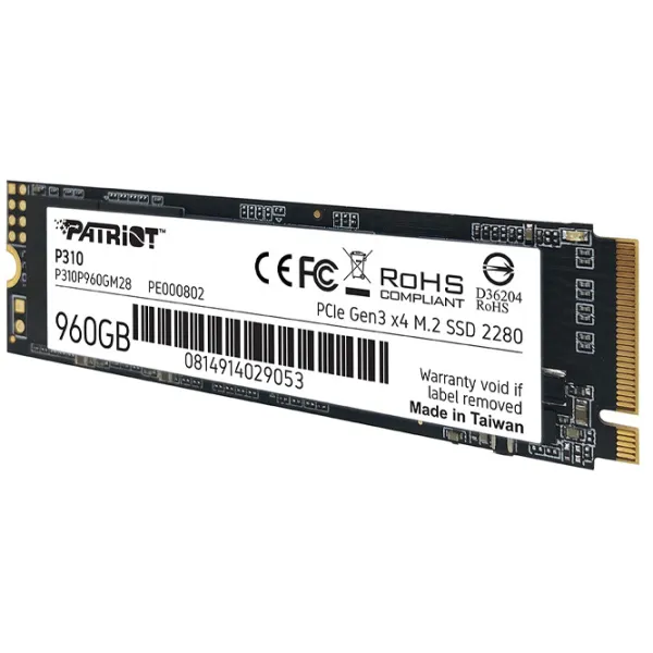 SSD Patriot P310 960 GB M.2 NVMe photo 2