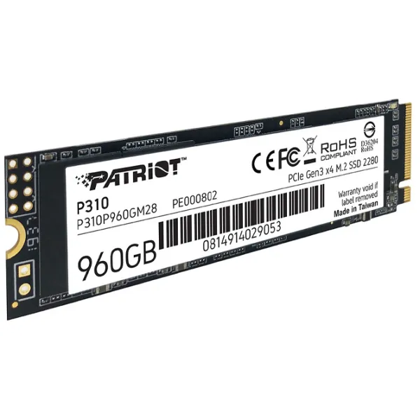 SSD Patriot P310 960 GB M.2 NVMe photo 3