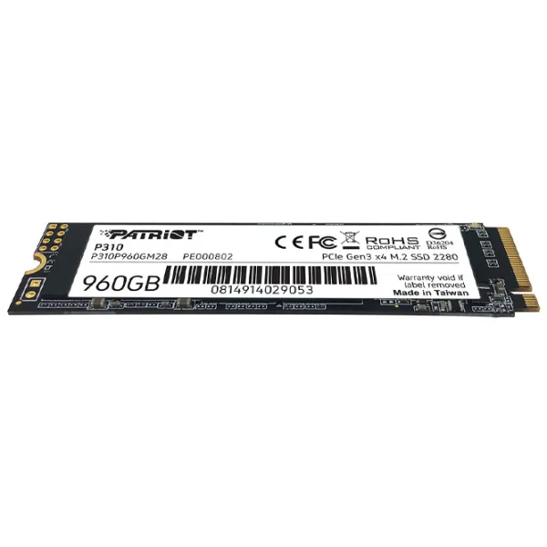 SSD Patriot P310 960 GB M.2 NVMe photo 4