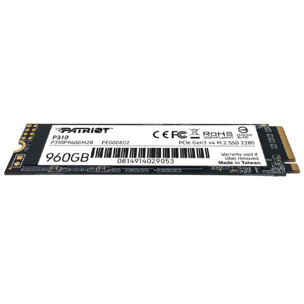 SSD Patriot P310 960 GB M.2 NVMe photo 4