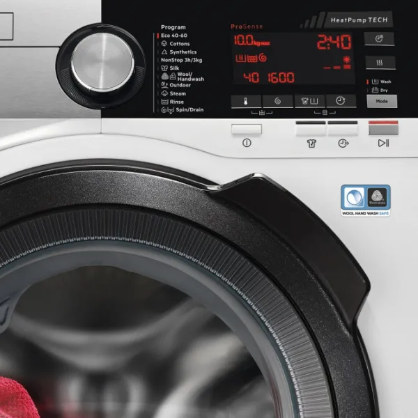 Mașină de spălat cu uscător AEG L9WBCN61B 10 kg / 1600 rpm / White photo 3