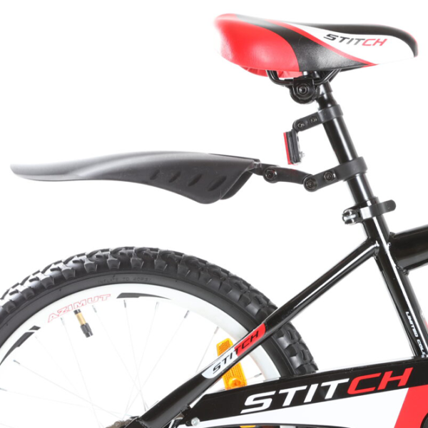 Bicicletă Azimut Stitch 18" 18" Oțel/ Red White photo 2 Bicicletă Azimut Stitch 18" 18" Oțel/ Red White photo 2