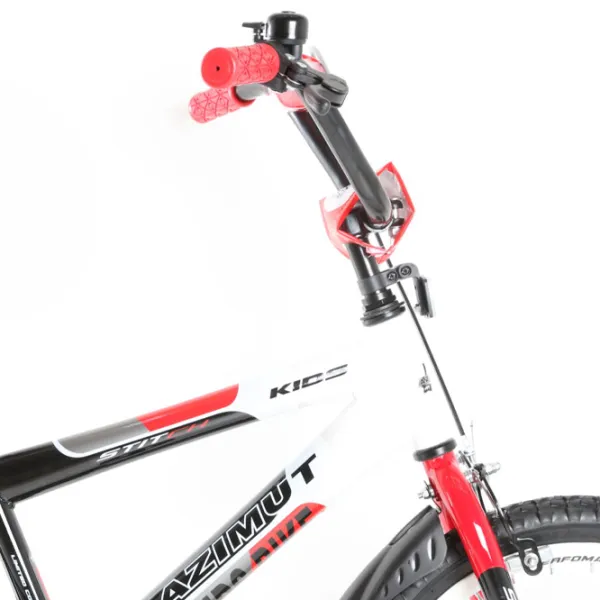 Bicicletă Azimut Stitch 18" 18" Oțel/ Red White photo 3 Bicicletă Azimut Stitch 18" 18" Oțel/ Red White photo 3