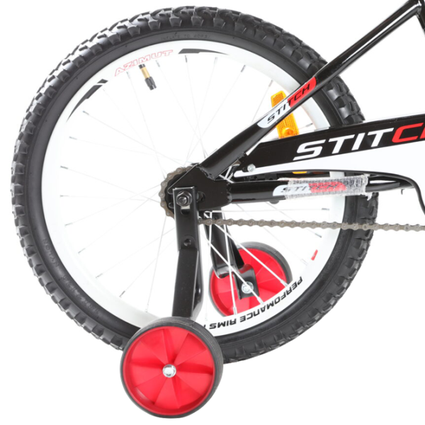 Bicicletă Azimut Stitch 18" 18" Oțel/ Red White photo 4 Bicicletă Azimut Stitch 18" 18" Oțel/ Red White photo 4