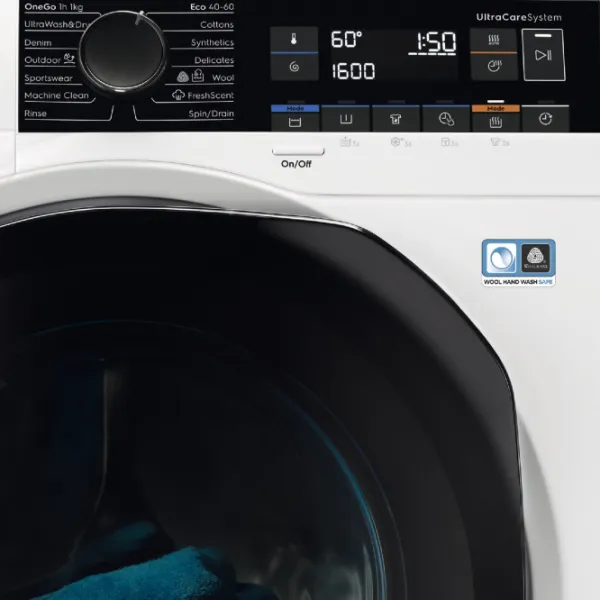 Mașină de spălat cu uscător Electrolux EW8WN261B 10 kg / 1600 rpm / White photo 3