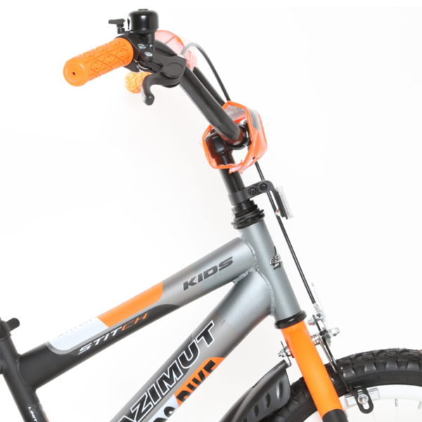 Bicicletă Azimut Stitch 16" 16" Oțel/ Orange Black photo 4 Bicicletă Azimut Stitch 16" 16" Oțel/ Orange Black photo 4