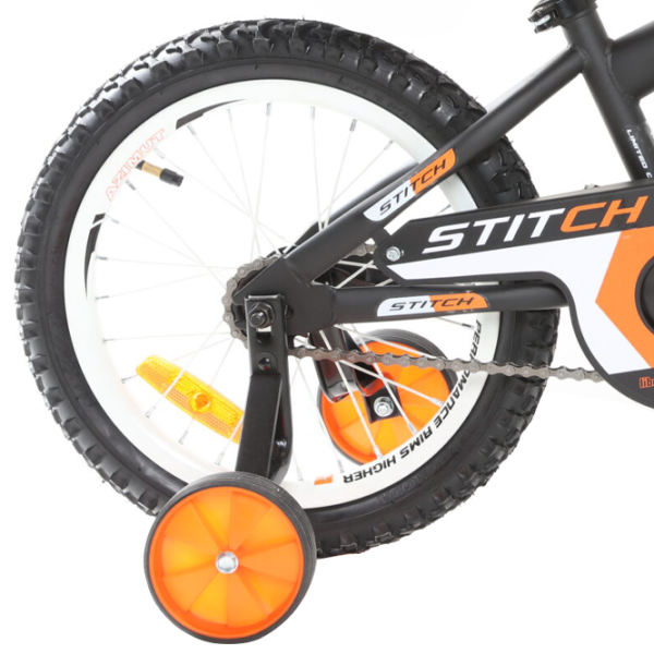 Bicicletă Azimut Stitch 16" 16" Oțel/ Orange Black photo 5 Bicicletă Azimut Stitch 16" 16" Oțel/ Orange Black photo 5