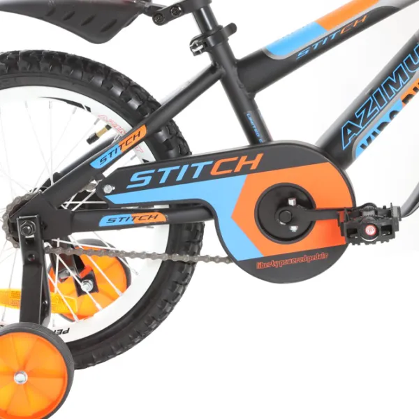 Bicicletă Azimut Stitch 16" 16" Oțel/ Orange Blue photo 5 Bicicletă Azimut Stitch 16" 16" Oțel/ Orange Blue photo 5