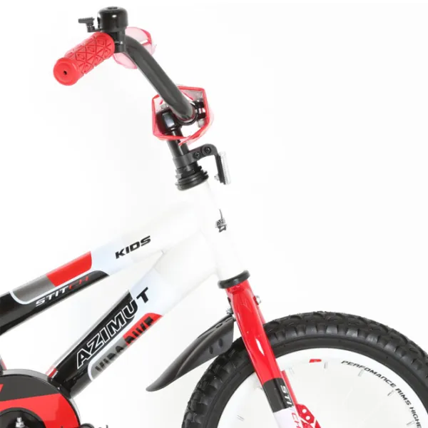 Bicicletă Azimut Stitch 14" 14" Oțel/ Red White photo 4 Bicicletă Azimut Stitch 14" 14" Oțel/ Red White photo 4