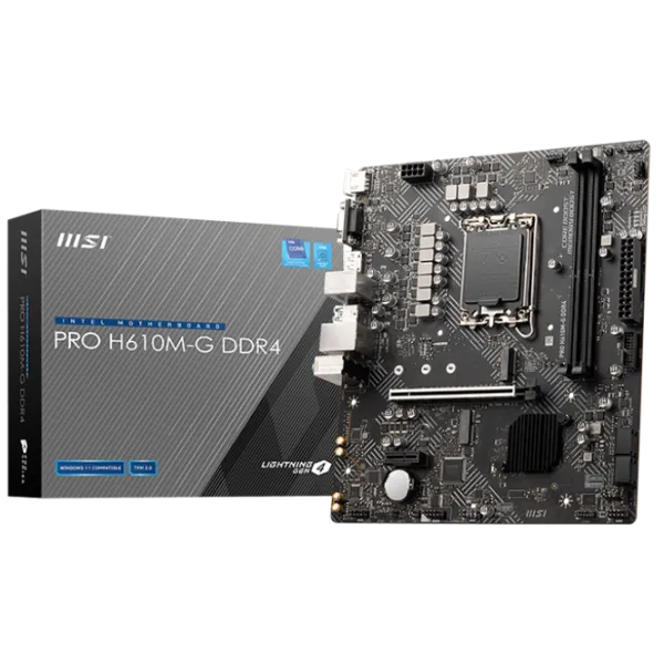 Материнская плата MSI PRO H610M-G mATX/ Intel H610 photo 5 Материнская плата MSI PRO H610M-G mATX/ Intel H610 photo 5