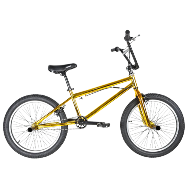 Велосипед Crosser BMX 20" Алюминий/ Золотой Черный photo 2