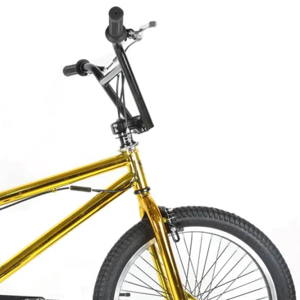 Велосипед Crosser BMX 20" Алюминий/ Золотой Черный photo 3