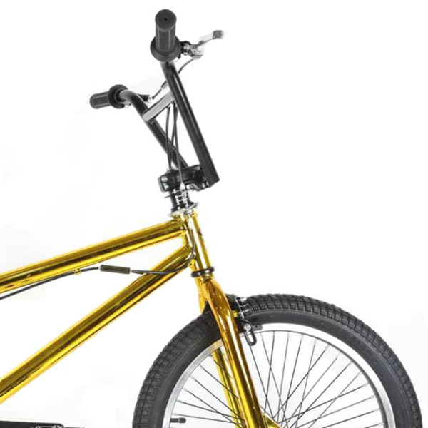 Велосипед Crosser BMX 20" Алюминий/ Золотой Черный photo 3